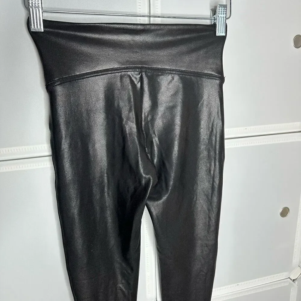 SPANX Faux Leather Leggings Size Small - Picture 8 of 11